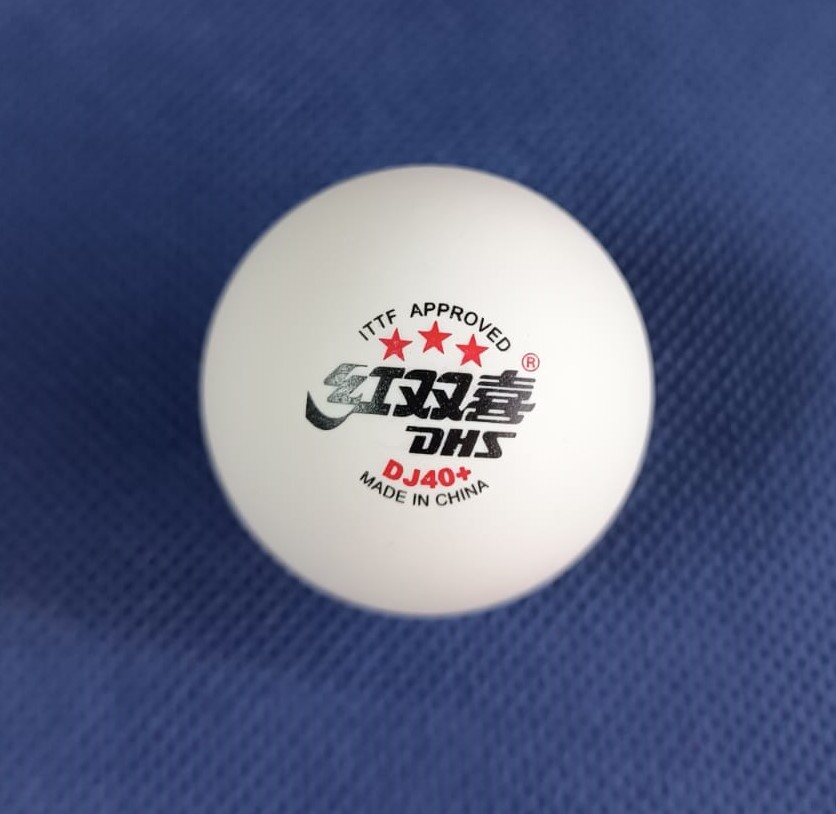DHS Dj40+ Logo Pro Tour ITTF - Caixa 06 Bolas Tênis De Mesa 3 Estrelas Plástico ABS 1